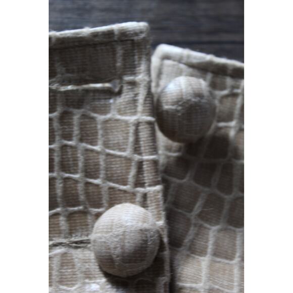 The Andamane Erin Skirt Faux Croc Gator Embossed High Waist Mini Skirt Small - Picture 14 of 16